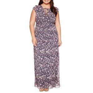 Boutique+ Maxi- Navy Floral